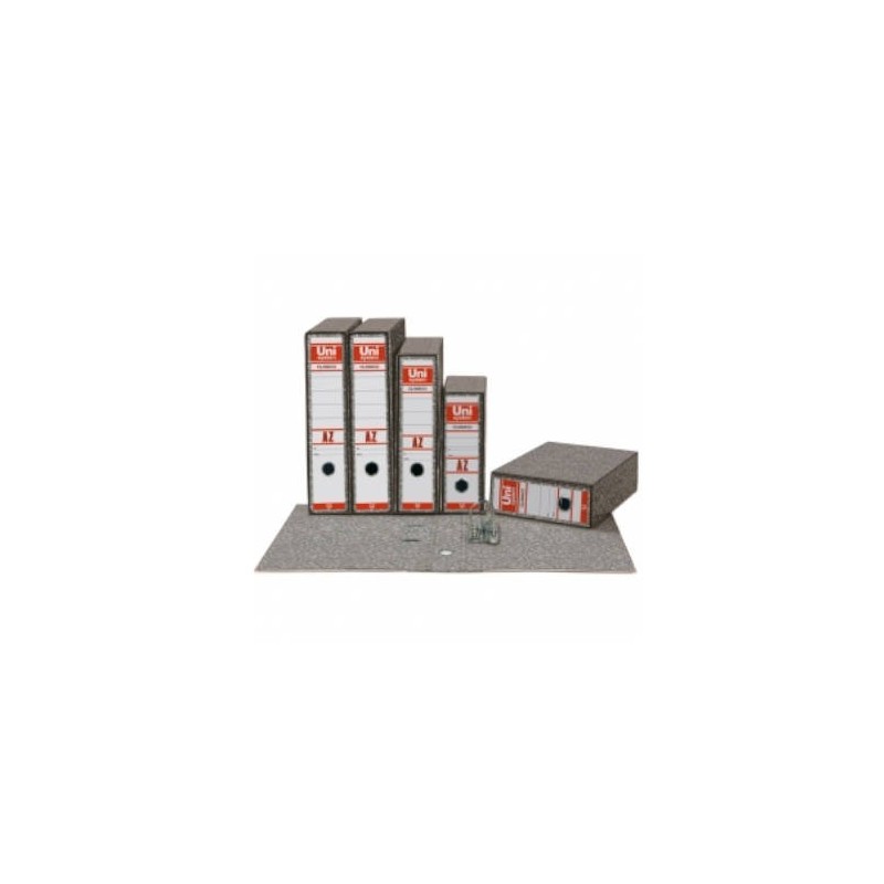 ARCHIVADOR CLASICO FOLIO 65MM SIN RADO COLOR GRIS UNISYSTEM CLASICO 7459071