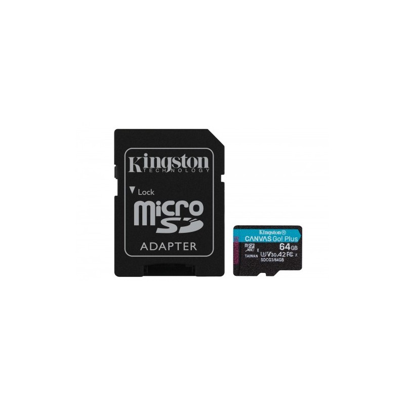 Kingston Technology Canvas Go Plus memoria flash 64 GB MicroSD Clase 10 UHS I