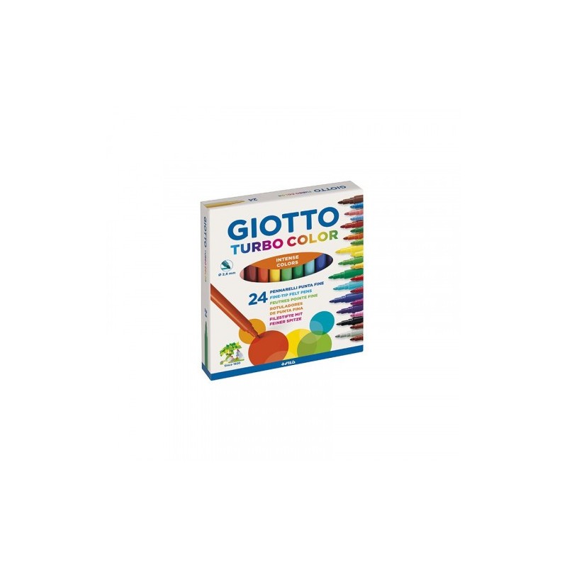 ESTUCHE 24 ROTULADORES TURBO COLOR GIOTTO F417000