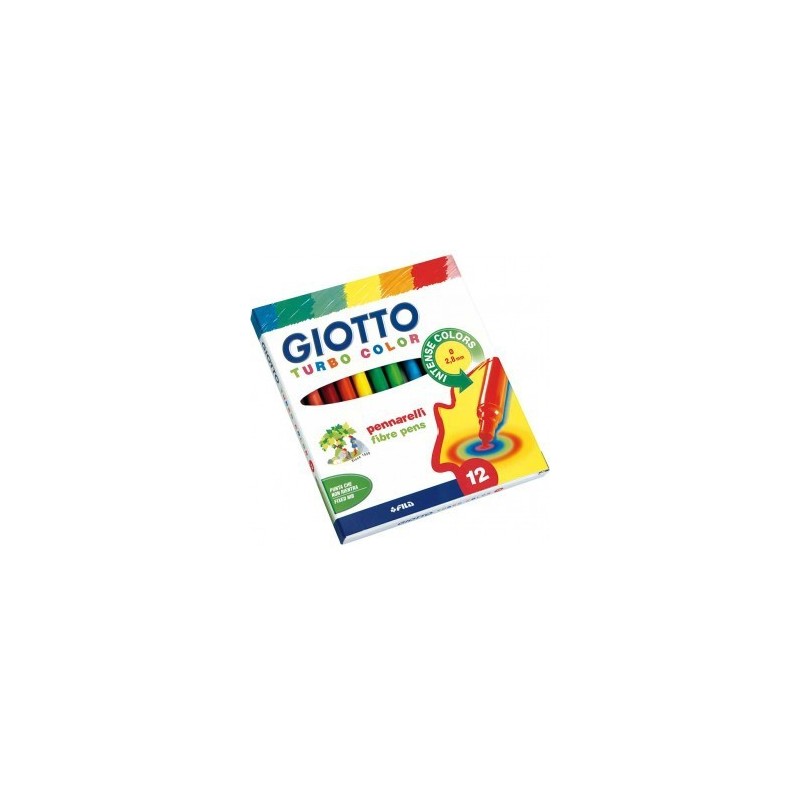 ESTUCHE 12 ROTULADORES TURBO COLOR GIOTTO F416000