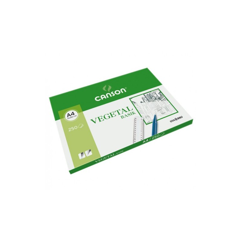 PAQUETE 250 HOJAS PAPEL VEGETAL A4 90G GUARRO CANSON C200406219