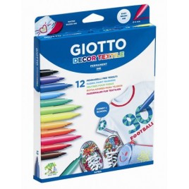 ESTUCHE 12 ROTULADORES GIOTTO DECO TEXTIL GIOTTO F49490000