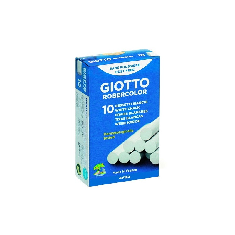 CAJA 10 TIZAS BLANCAS GIOTTO F538700