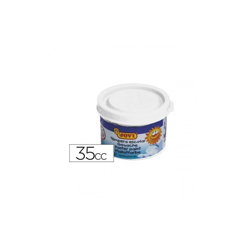 ESTUCHE TeMPERA ESCOLAR 5 BOTES 35 ML BLANCO JOVI 50301