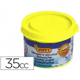 ESTUCHE TeMPERA ESCOLAR 5 BOTES 35 ML AMARILLO JOVI 50302