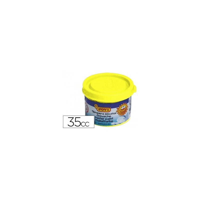 ESTUCHE TeMPERA ESCOLAR 5 BOTES 35 ML AMARILLO JOVI 50302