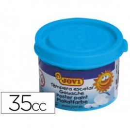 ESTUCHE TeMPERA ESCOLAR 5 BOTES 35 ML AZUL CYAN JOVI 50321