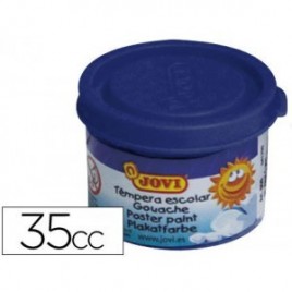 ESTUCHE TeMPERA ESCOLAR 5 BOTES 35 ML AZUL OSCURO JOVI 50324