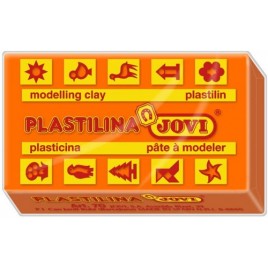 CAJA 30 PASTILLAS PLASTILINA 50 G NARANJA JOVI 7004