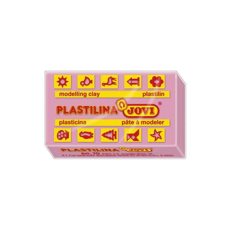 CAJA 30 PASTILLAS PLASTILINA 50 G ROSA JOVI 7007