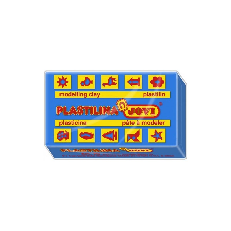 CAJA 30 PASTILLAS PLASTILINA 50 G AZUL OSCURO JOVI 7013