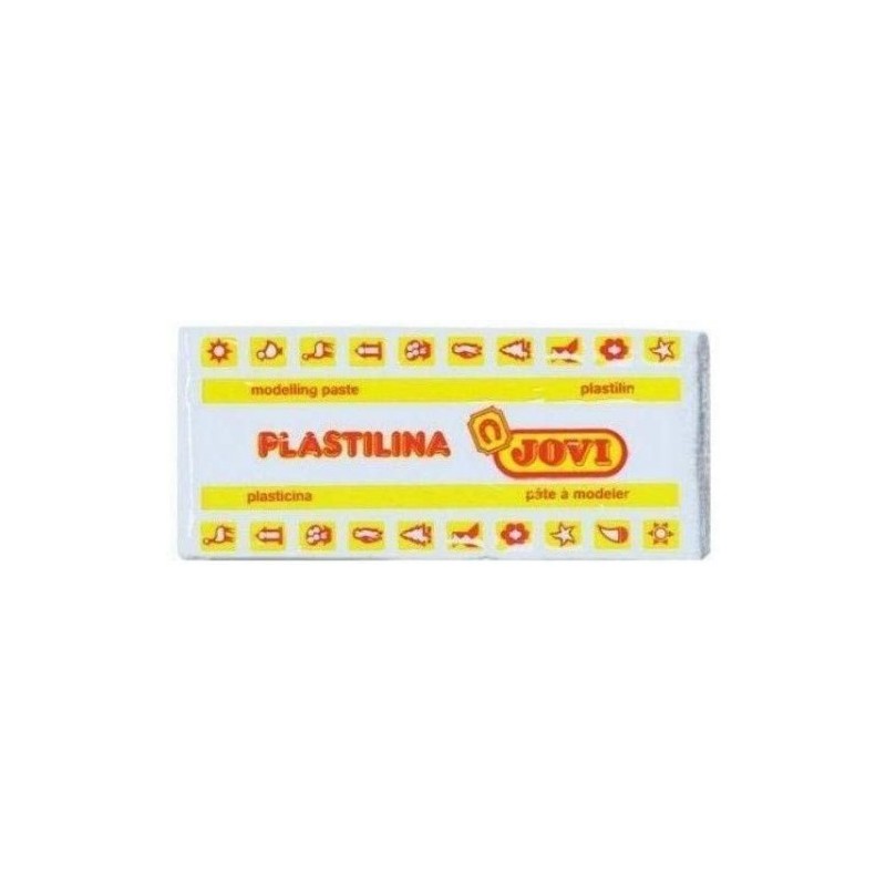 CAJA 15 PASTILLAS PLASTILINA 150 G BLANCO JOVI 7101