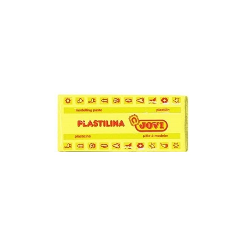 CAJA 15 PASTILLAS PLASTILINA 150 G AMARILLO JOVI 7102