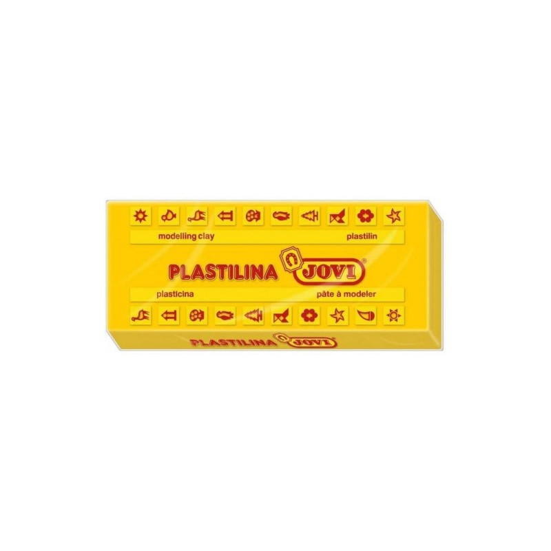 CAJA 15 PASTILLAS PLASTILINA 150 G AMARILLO OSCURO JOVI 7103