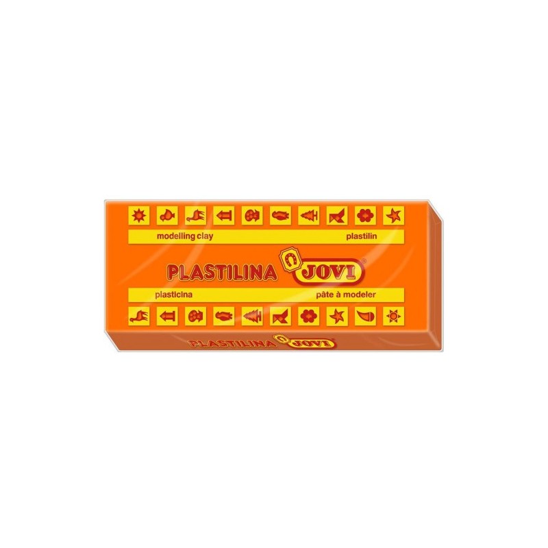 CAJA 15 PASTILLAS PLASTILINA 150 G NARANJA JOVI 7104