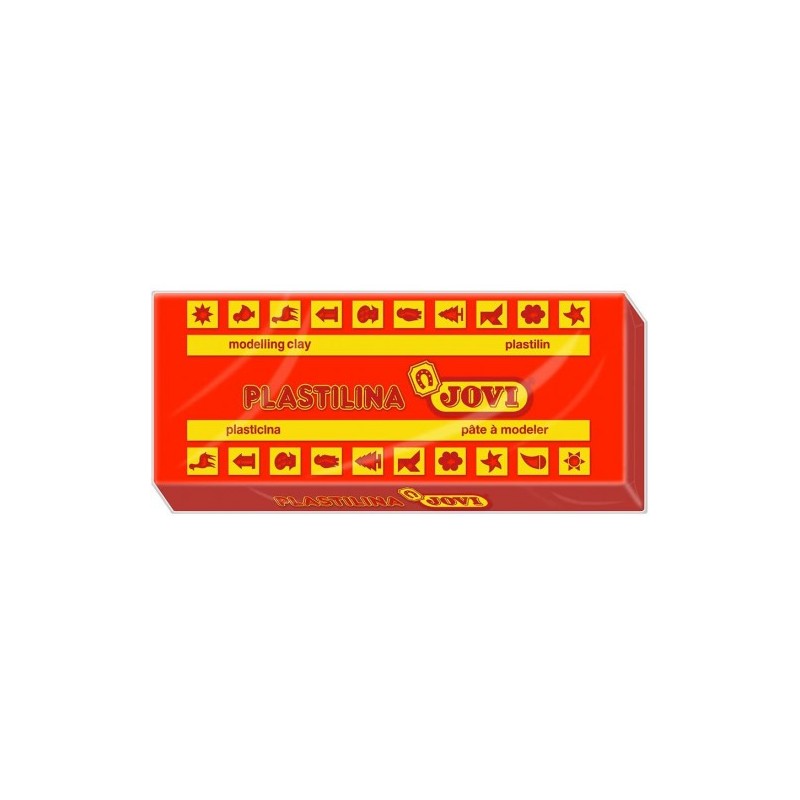 CAJA 15 PASTILLAS PLASTILINA 150 G ROJO JOVI 7105