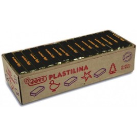 CAJA 15 PASTILLAS PLASTILINA 350 G NEGRO JOVI 7215