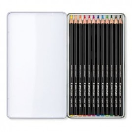 ESTUCHE DE METAL CON 12 LaPICES COLORES SURTIDOS STAEDTLER 149C M12