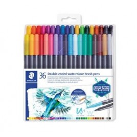 ESTUCHE DE PLaSTICO CON 36 ROTULADORES COLORES SURTIDOS STAEDTLER 3001 TB36