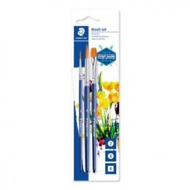 Staedtler 989 SBK3 3 pincel para bellas artes 3 piezas