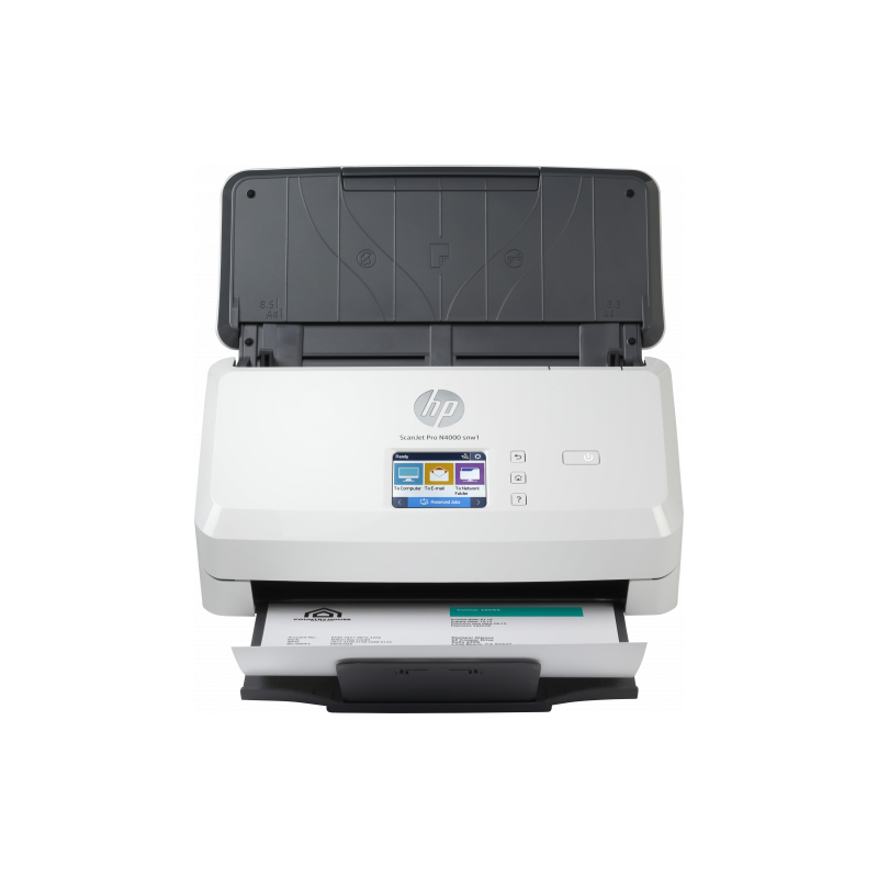 HP Scanjet Pro N4000 snw1 Escaner alimentado con hojas 600 x 600 DPI A4 Negro Blanco