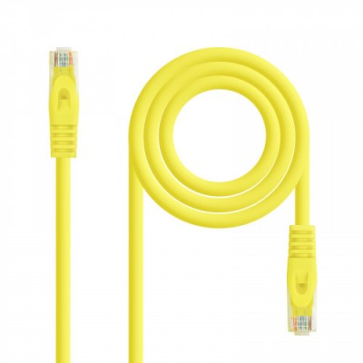 Nanocable Cable de red latiguillo RJ45 LSZH Cat6A UTP AWG24 Amarillo 20m