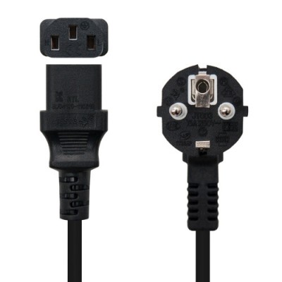 Nanocable Cable Alimentacion CPU CEE7 M C13 H Negro 2 m