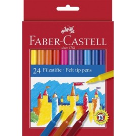 ESTUCHE CARToN 24 ROTULADORES ESCOLARES FABER CASTELL 554202