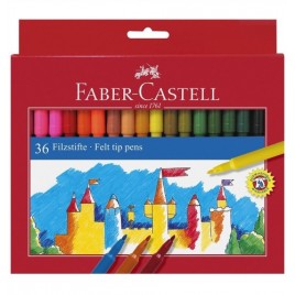 ESTUCHE CARToN 36 ROTULADORES ESCOLARES FABER CASTELL 554203