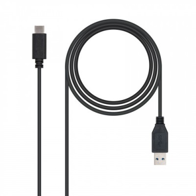 NANOCABLE CABLE USB 30 TIPO USB C M A M NEGRO 1M