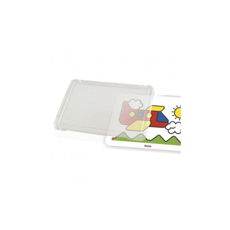 JUEGO PLACA PARA PINCHOS TRANSPARENTE 31X21 CM SET DE 6 UNIDADES MINILAND 31830