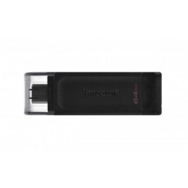 Kingston Technology DataTraveler 70 unidad flash USB 64 GB USB Tipo C 32 Gen 1 31 Gen 1 Negro