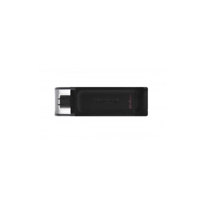 Kingston Technology DataTraveler 70 unidad flash USB 64 GB USB Tipo C 32 Gen 1 31 Gen 1 Negro