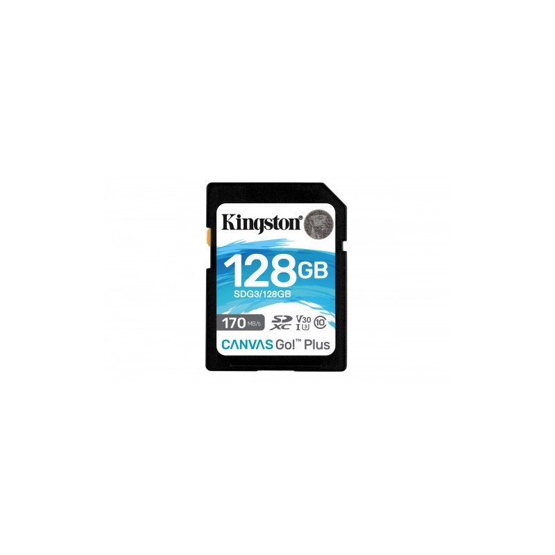 Kingston Technology Canvas Go Plus memoria flash 128 GB SD Clase 10 UHS I