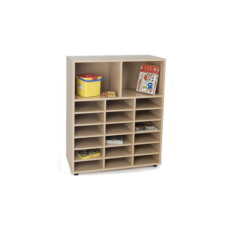 MUEBLE INTERMEDIO CASILLERO Y 2 CASILLAS HAYA MOBEDUC 600812HP18