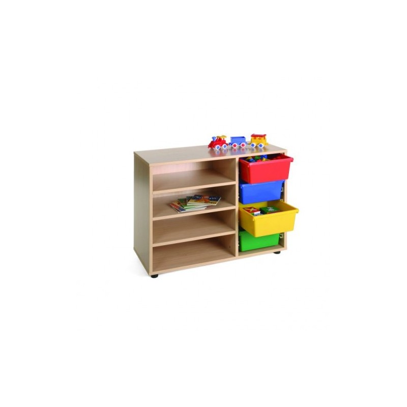 MUEBLE BAJO ESTANTERiA CUBETERO 900 HAYA MOBEDUC 600212HP18