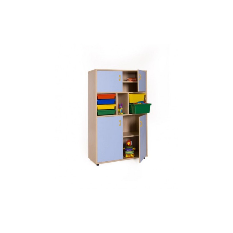 MUEBLE MEDIO ARMARIO 4 PUERTAS CUBETERO HAYA MOBEDUC 600315HPS18