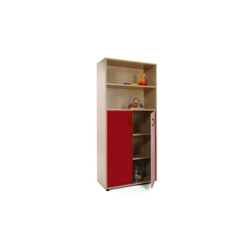 MUEBLE ALTO ARMARIO Y ESTANTERiA HAYA MOBEDUC 600408HPS18