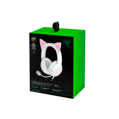 AURICULARES RAZER KRAKEN KITTY V2 BT BLANCO RZ04 04860600 R3M1