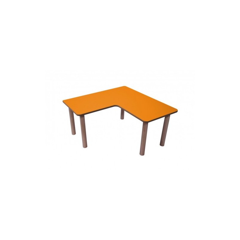 MESA EN L 90X90 CM TALLA 0 3 HAYA MOBEDUC 600558H180