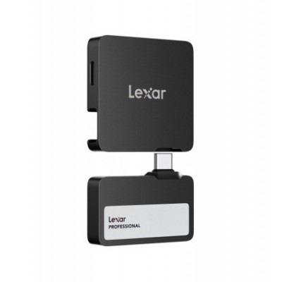 LEXAR PROFESSIONAL GO EXTERNAL PORTABLE SSD 2TBUSB32 GEN2 UP TO 1050MB S READ AND 1000MB S WRITE CON HUB 4 PUERTOS USB TYPE C Y