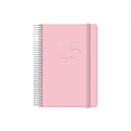 AGENDA 2025 GLOSS DiA PaGINA 125 X 18 CM ROSA DOHE 12571 25