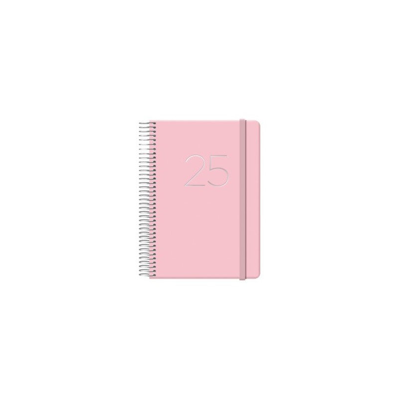 AGENDA 2025 GLOSS DiA PaGINA 125 X 18 CM ROSA DOHE 12571 25