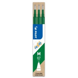 PACK 3 RECAMBIOS FRIXION VERDE PILOT BLS FR7 V S3