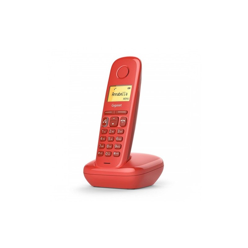 Gigaset A270 Telefono DECT Rojo Identificador de llamadas