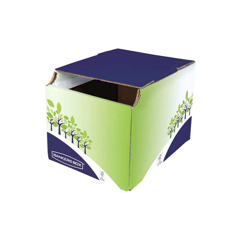 Fellowes 8049301 papelera Rectangular Carton Azul Verde Blanco