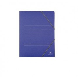 CARPETA CARTON AZUL 500 GR M2 FOLIO GOMA SOLAPA MARIOLA 1085