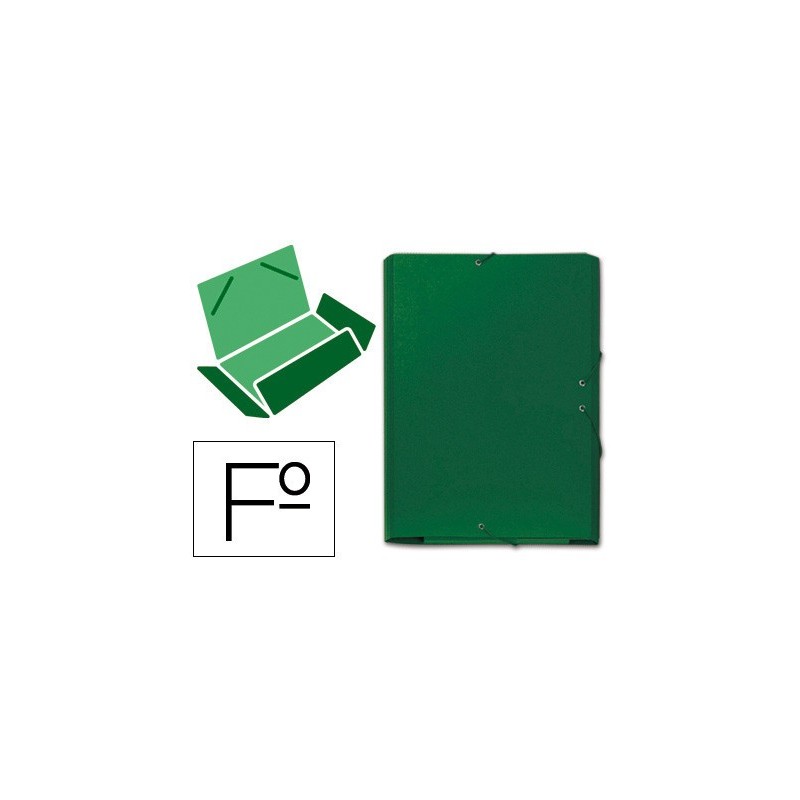 CARPETA CARTON COMPACTO GOFRADO Nº 8FOLIO GOMA SOLAPA VERDE MARIOLA 5285VE