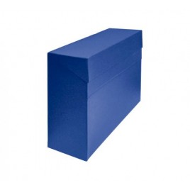 CAJA TRANSFERENCIA A4 CARTON FORRADO EN GELTEX 35X255X 11 CM AZUL MARIOLA 1675AZ