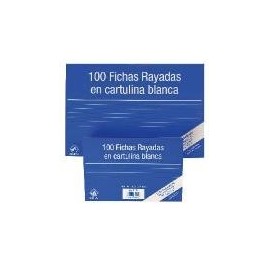 100 FICHAS DE CARTULINA RAYADA 125X75 MM Nº 2 MARIOLA 3112R